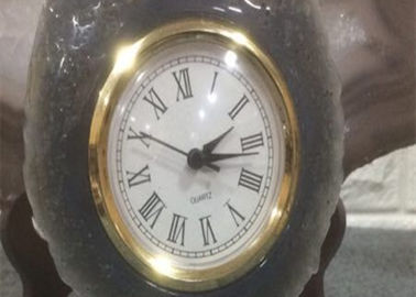 Chiny 15cm Wysokość Agate Stone Decor, Agate Slice Clock Elegancki wygląd dostawca