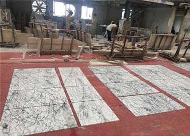 Chiny Wykonane na zamówienie płytki podłogowe o wymiarach 60 x 60 cm z kamienia naturalnego białego marmuru dostawca