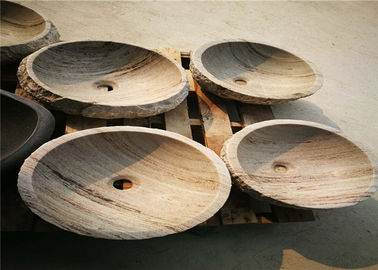 Chiny Miska okrągły kamień naturalny marmur materiał z białymi żyłami drewniane dostawca