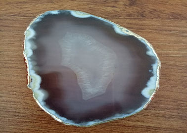 Chiny Natural Colour Polished Agate Slices, Stone For Crafts Gold Coast Coasters dostawca