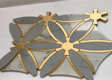 Chiny Specjalna konstrukcja Marble Stone Metal Mozaika Płytka Regular Interior Wall Tile dostawca