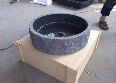 Chiny Okrągła umywalka z naturalnego kamienia łazienka G654 Padong Ciemnoszary granitowy basen dostawca