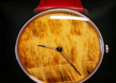 Chiny Vogue Exquisite Crafts przy użyciu kamieni Zegarek kwarcowy z tarczą z naturalnego marmuru dostawca