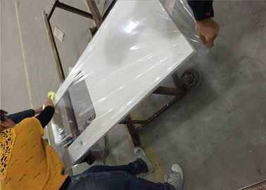 Chiny Sztuczny biały ziaren kwarcu prefabrykowany Łazienka Vanity Tops Środowiska materiału dostawca
