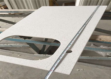 Chiny Classic White Quartz Łazienka Vanity Top, 100cm formowane blaty łazienkowe dostawca