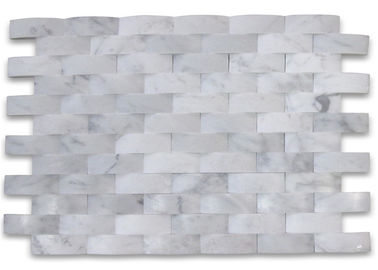 Chiny 3D Cambered Stone Mosaic Tile Dostosuj rozmiar do dekoracji kuchni ściany dostawca