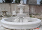 Luksusowy ozdobny kamień krajobrazowy dla willi Ogród ręcznie rzeźbiony biały marmurowy fontanna dostawca