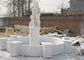 Luksusowy ozdobny kamień krajobrazowy dla willi Ogród ręcznie rzeźbiony biały marmurowy fontanna dostawca